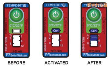 阿克蘇溫度指示標(biāo)簽 累計上升時間/溫度的標(biāo)簽
