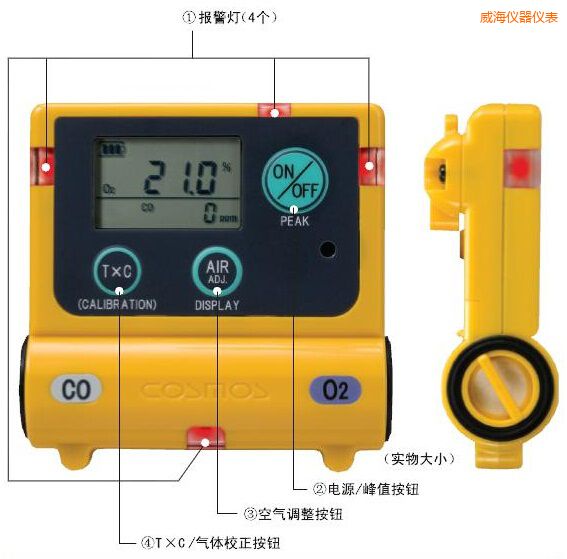 威海復(fù)合型氣體檢測器